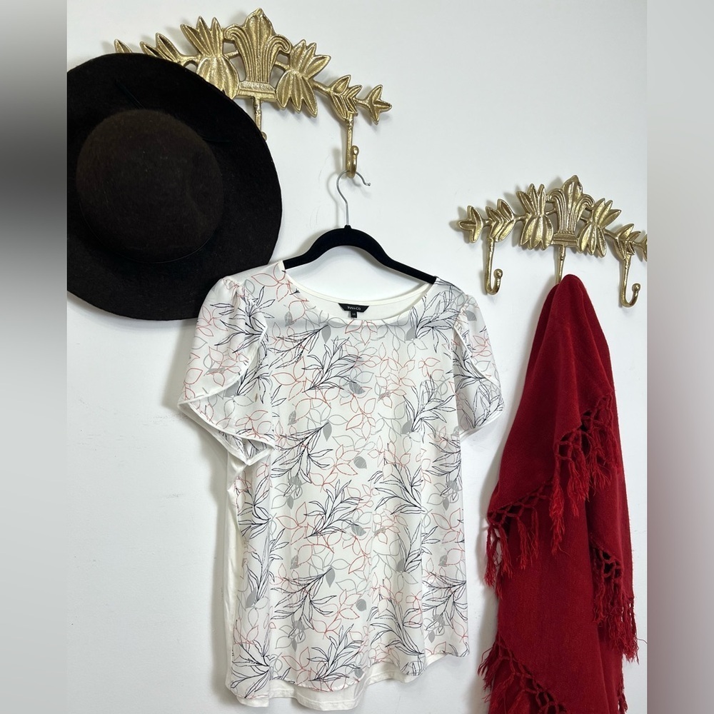 ๐Tulip short sleeve blouse L ptp 22โ l 27โ